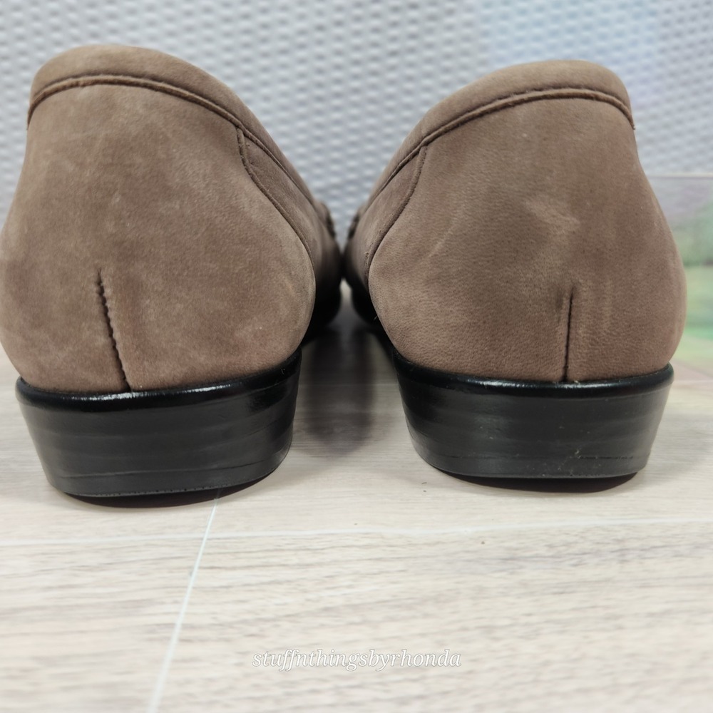 SAS Tripad Comfort‎ Metro Women's Taupe Leather Horsebit Loafers Size 8 N - Picture 4 of 9